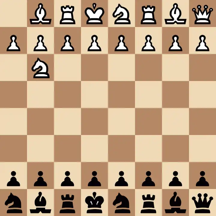 primer igre Fischerjevega naključnega šaha 960